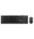 Set teclado y raton q connect con cable color negro