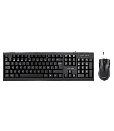 Set teclado y raton q connect con cable color negro