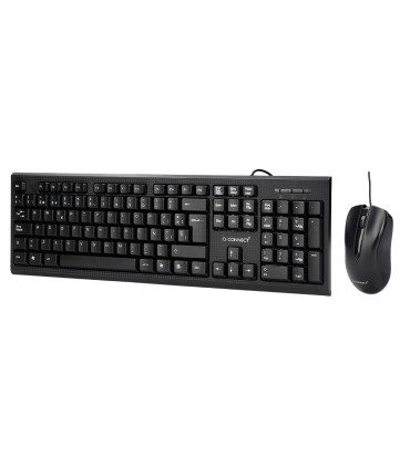 Set teclado y raton q connect con cable color negro