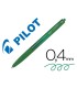 Boligrafo pilot super grip g verde retractil sujecion de caucho tinta base de aceite