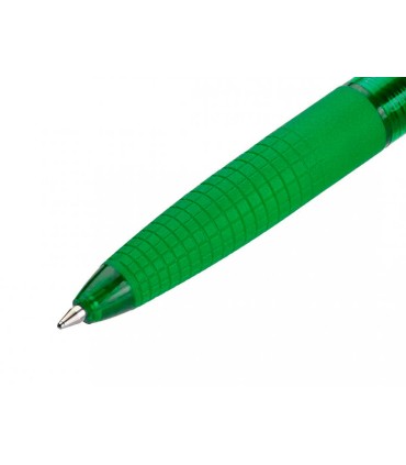 Boligrafo pilot super grip g verde retractil sujecion de caucho tinta base de aceite