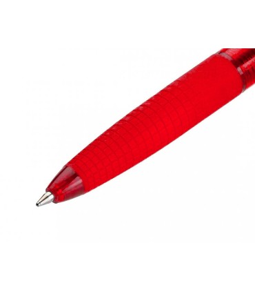 Boligrafo pilot super grip g rojo retractil sujecion de caucho tinta base de aceite