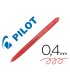 Boligrafo pilot super grip g rojo retractil sujecion de caucho tinta base de aceite