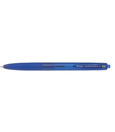 Boligrafo pilot super grip g azul retractil sujecion de caucho tinta base de aceite