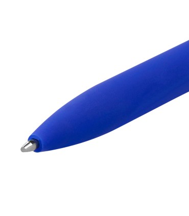 Boligrafo liderpapel soft touch retractil 10 mm tinta azul