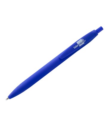 Boligrafo liderpapel soft touch retractil 10 mm tinta azul