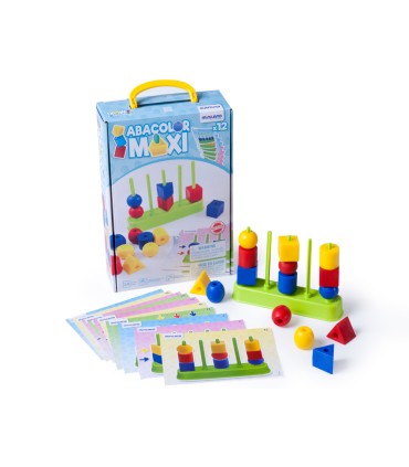 Juego miniland abacolor 5 columna maxi 15 piezas