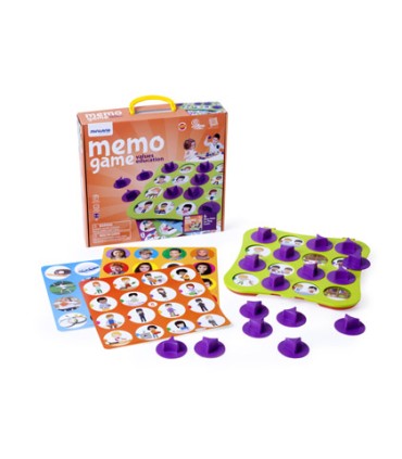 Juego miniland memo game educacion en valores 12 laminas