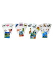 Juego tarjetas henbea animales plastico flexible 12x8.5 cm set 24 unidades