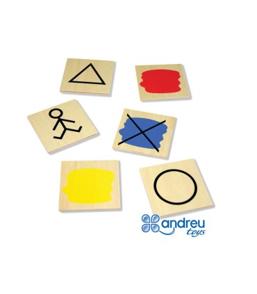 Juego andreutoys bloques logicos atributos 20 piezas 27x10x5 cm