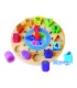 Puzle andreutoys reloj madera figuras geometricas 22x4 cm