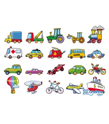 Juego andreutoys vehiculos magneticos 8 cm caja de 20 unidades surtidas 206x19x45 cm