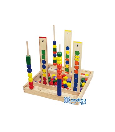 Juego andreutoys manipulacion percepcion visual 92 piezas 34x33x45 cm