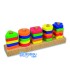 Juego andreutoys manipulacion 25 piezas geometricas 12 plantillas doble cara 328x192x71 cm