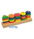 Juego andreutoys manipulacion 25 piezas geometricas 12 plantillas doble cara 328x192x71 cm