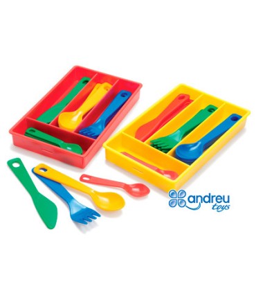 Juego dantory cuberteria 4 servicios 17 piezas 115x185x25 cm