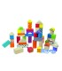 Juego andreutoys construccion bloques madera 50 piezas 18x18 cm