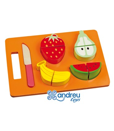 Juego andreutoys bandeja frutas para cortar 214x15x3 cm