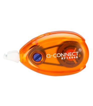 Corrector q connect cinta blanco 5 mm x 6 mt blister 2 unidades azul y naranja