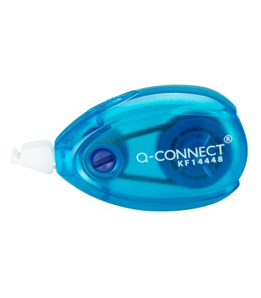 Corrector q connect cinta blanco 5 mm x 6 mt blister 2 unidades azul y naranja