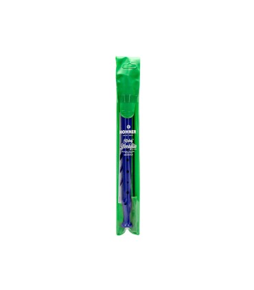 Flauta hohner 9508 color azul funda verde y transparente