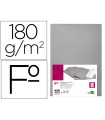 Subcarpeta liderpapel folio gris 180g/m2