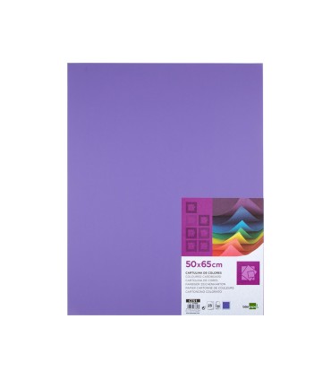 Cartulina liderpapel 50x65 cm 180 gr purpura paquete de 25 hojas