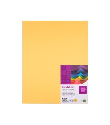 Cartulina liderpapel 50x65 cm 180 gr oro paquete de 25 hojas