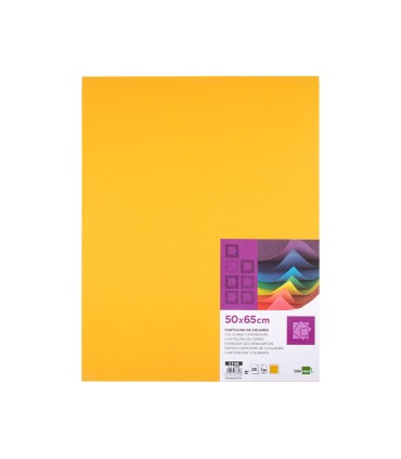 Cartulina liderpapel 50x65 cm 180 gr oro viejo paquete de 25 hojas