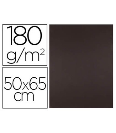 Cartulina liderpapel 50x65 cm 180 gr marron paquete de 25 hojas