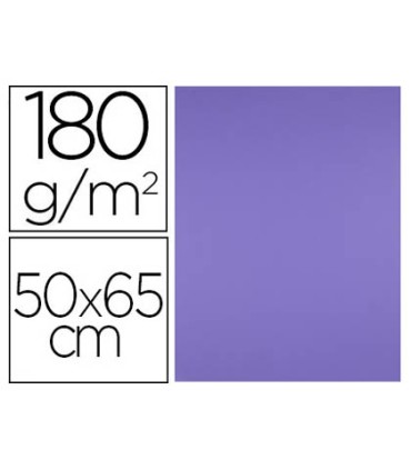 Cartulina liderpapel 50x65 cm 180 gr purpura unidad