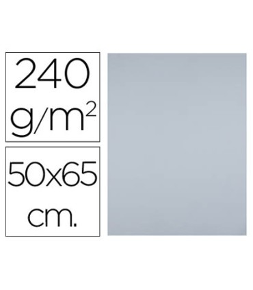 Cartulina liderpapel 50x65 cm 180 gr gris unidad