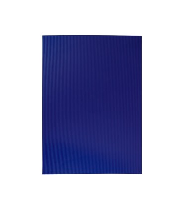 Goma eva ondulada liderpapel 50x70cm 22mm de espesor azul oscuro