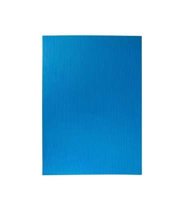 Goma eva ondulada liderpapel 50x70cm 22mm de espesor azul claro