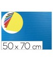 Goma eva ondulada liderpapel 50x70cm 2,2mm de espesor azul claro