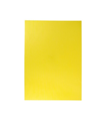 Goma eva ondulada liderpapel 50x70cm 22mm de espesor amarillo