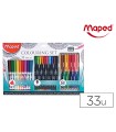 Set de dibujo maped mandalas 33 piezas colores surtidos