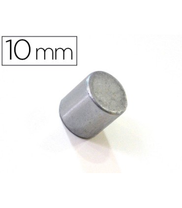 Iman extrafuerte bi office sujecion ideal para pizarras magneticas 10 mm plateados blister de 2 unidades