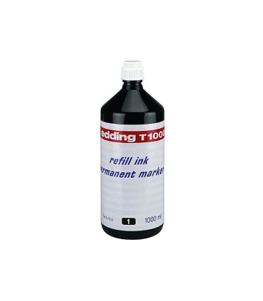 Tinta rotulador edding t 1000 negro bote 1 litro