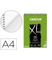 Bloc dibujo canson xl dessin din a4 liso microperforado espiral 21x29,7 cm 50 hojas 160 gr/m2