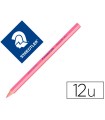 Lapices fluorescente staedtler triangular top star rosa caja de 12 unidades