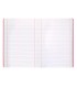 Libreta liderpapel 360 tapa de plastico a4 48 hojas 90g m2 horizontal con doble margen colores surtidos