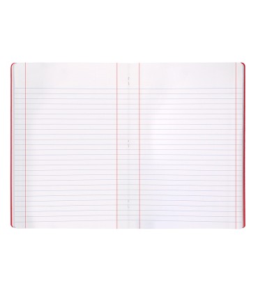 Libreta liderpapel 360 tapa de plastico a4 48 hojas 90g m2 horizontal con doble margen colores surtidos