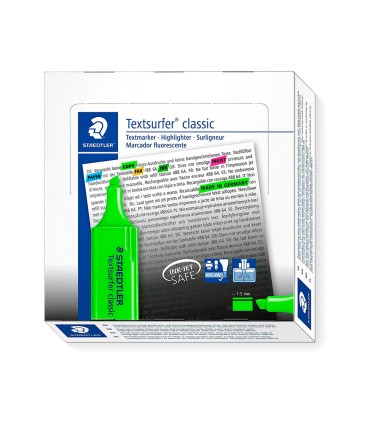 Rotulador staedtler textsurfer classic 364 fluorescente verde