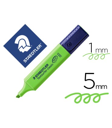 Rotulador staedtler textsurfer classic 364 fluorescente verde