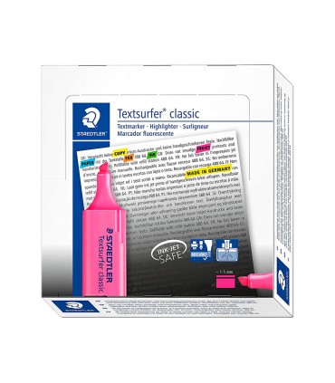 Rotulador staedtler textsurfer classic 364 fluorescente rosa