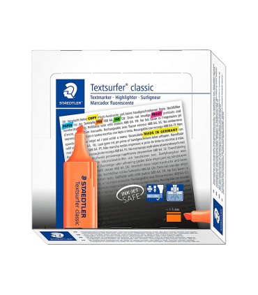 Rotulador staedtler textsurfer classic 364 fluorescente naranja