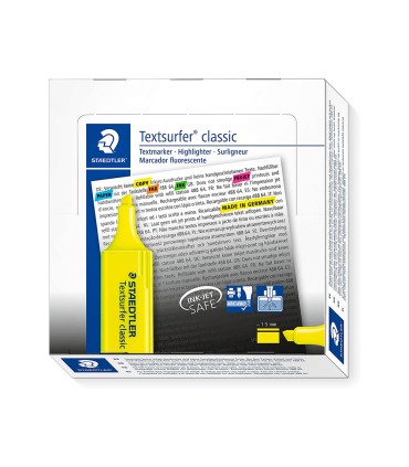 Rotulador staedtler textsurfer classic 364 fluorescente amarillo