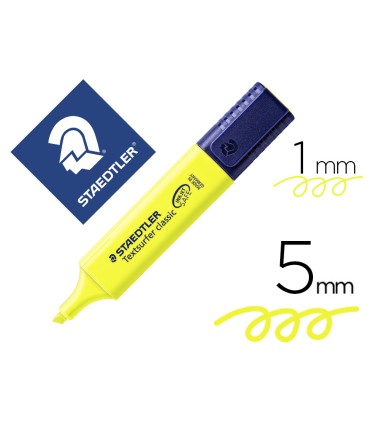 Rotulador staedtler textsurfer classic 364 fluorescente amarillo