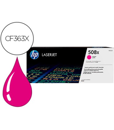 Toner hp color laserjet entreprise m552 m553 m577 magenta 9500 paginas